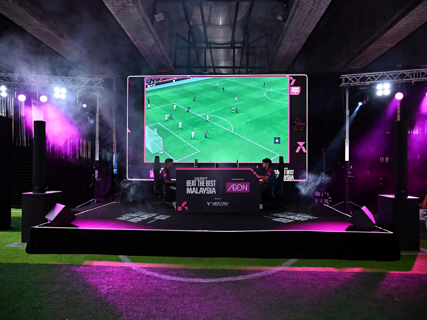 TV-grade broadcast stage for LALIGA Beat the Best Malaysia